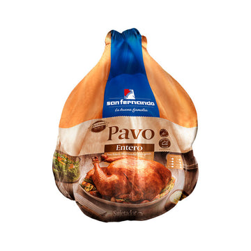 Pavo con menudencia congelado (Rango de 8 a 9 Kg)